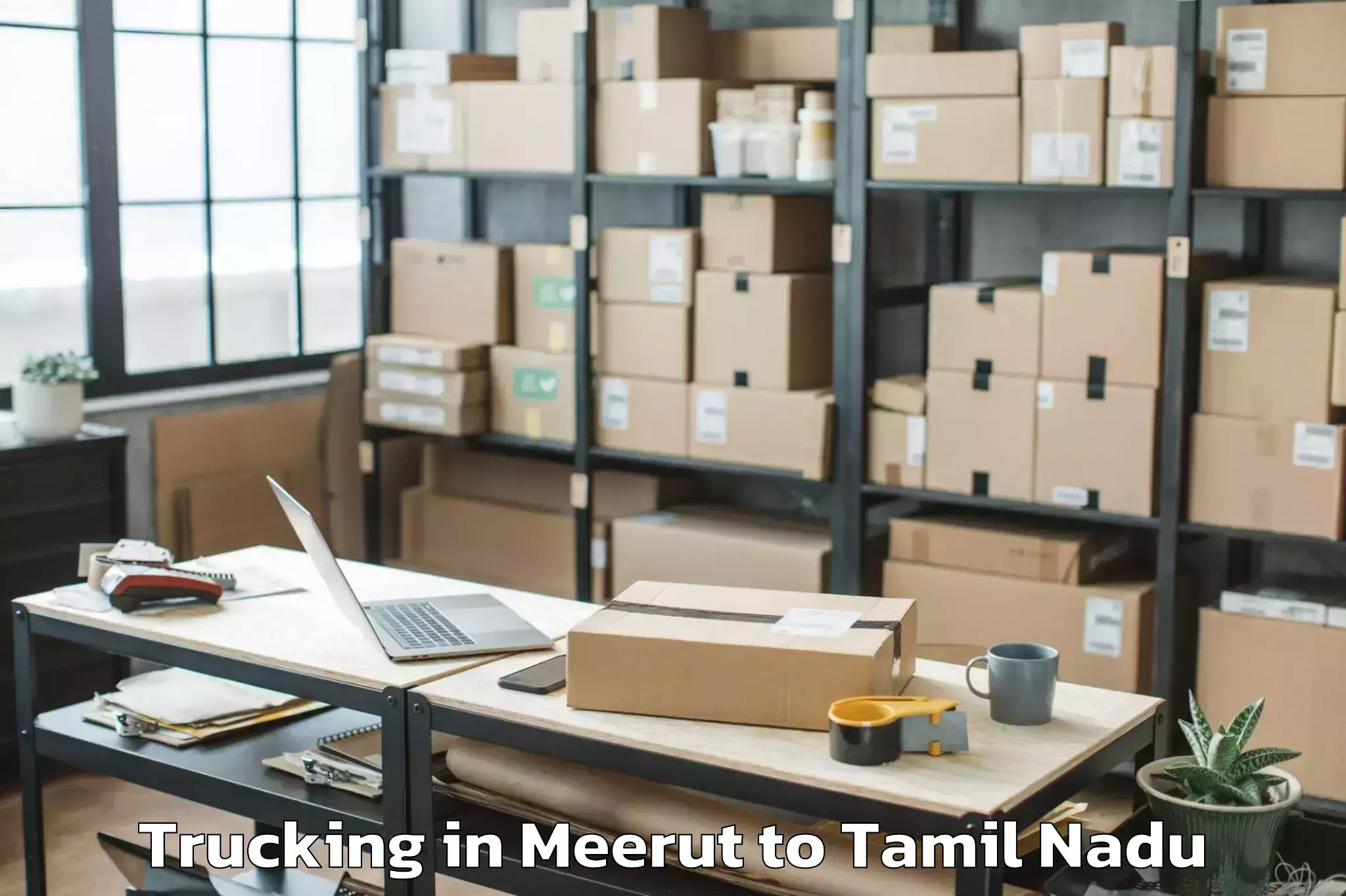 Meerut to Ambattur Industrial Estate Trucking Booking